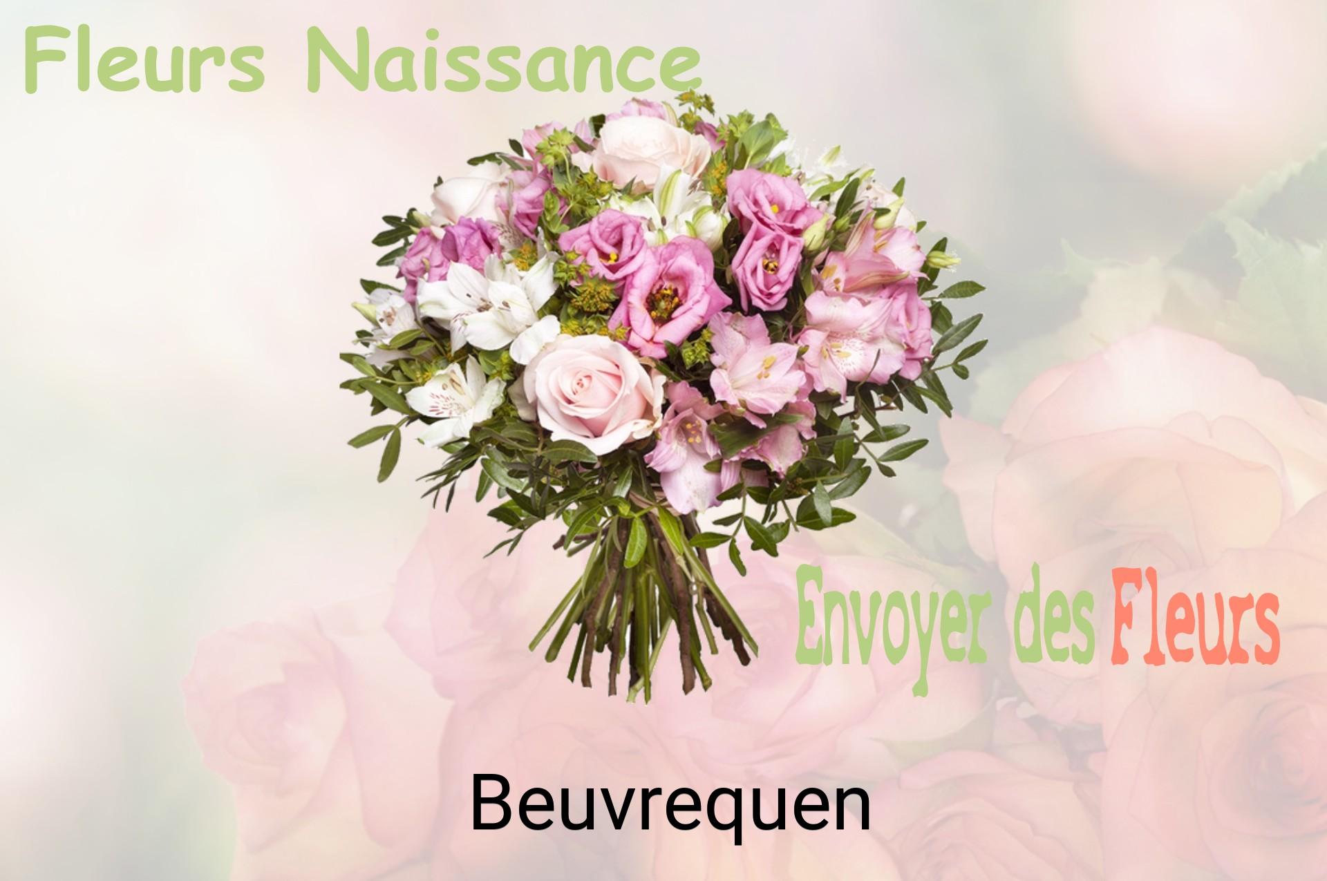 Bouquet de fleurs de naissance livré à Beuvrequen